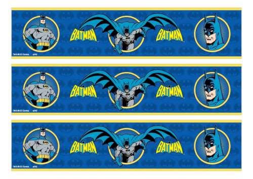 Batman Edible Icing Cake Strips - Click Image to Close